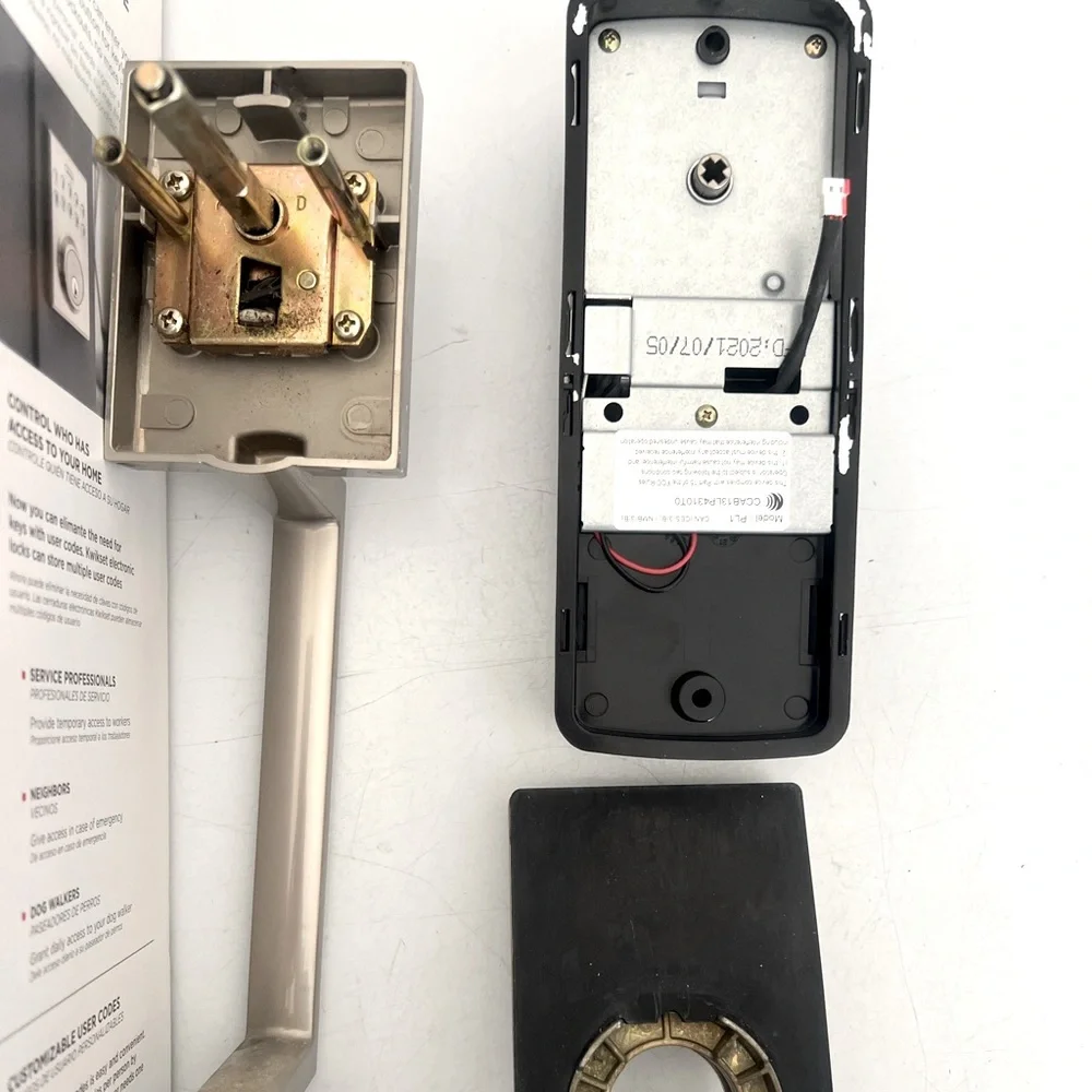 Keickset Satin Nickel Electronic Door Lock.Brand NIB opened box